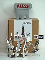 Alessi MSA33 SET FIOR D’OLIVO POURER & OLIVE OIL BOTTLE HOLDER